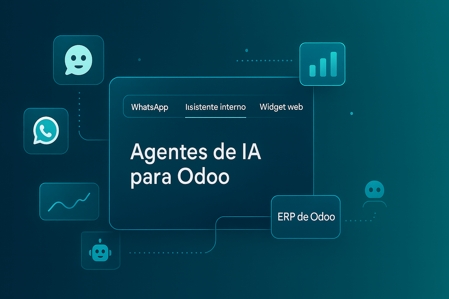 Ilustración agentes IA